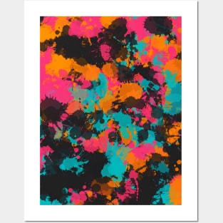 Fiesta Colors Paint Splatter Posters and Art